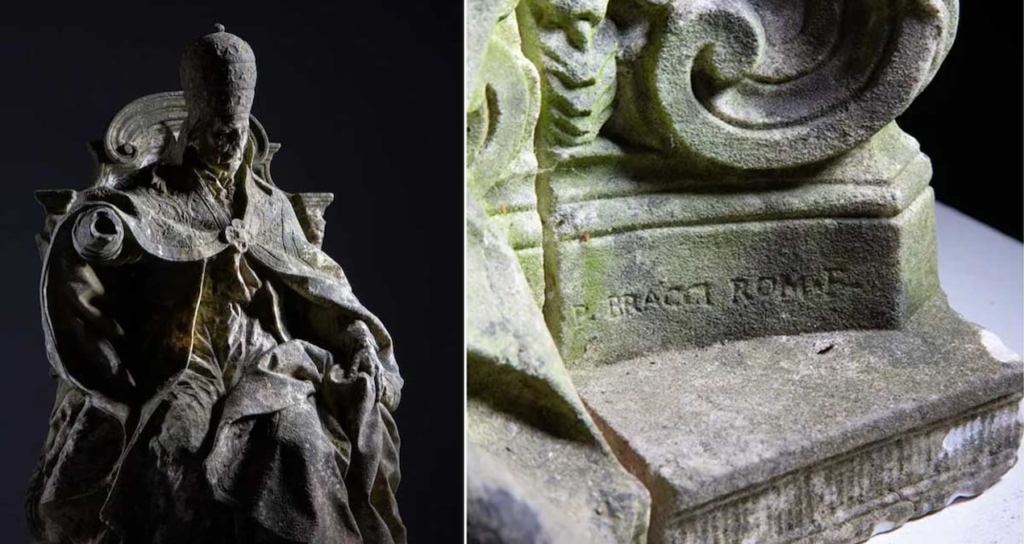 İngiltere'de Hurdalıktan Alınan Papa Heykeli Tarihi Bir Sanat Eseri Çıktı
