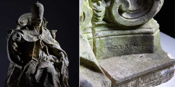 İngiltere’de Hurdalıktan Alınan Papa Heykeli Tarihi Bir Sanat Eseri Çıktı